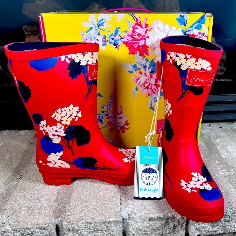 NWT Joules Women's Molly Welly Rain Boot